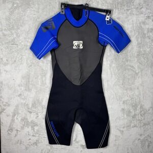 Body Glove‎ Juniors Size 16 Wetsuit Knee Length Pro2 2.1 Blue Black Suit